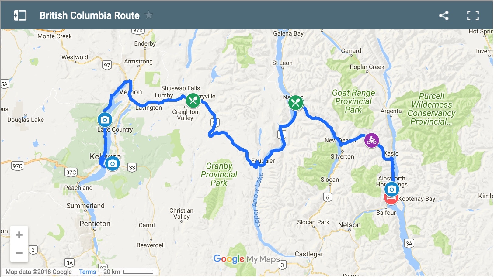 British Columbia Route / MotoGeo Routes - MotoGeo